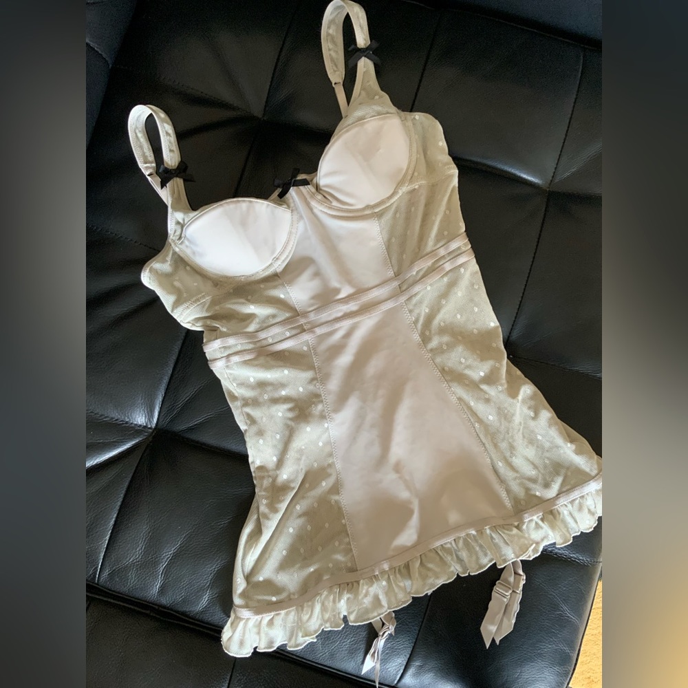 Victoria’s Secret Silver Grey Chemise Bodysuit